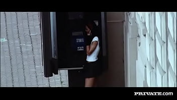 Check out the sexy brunette sarah twain riding two rods during this dp