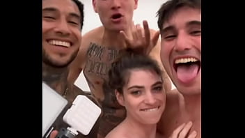 Wataa gang bang with this beautiful princes nicole raexx with the boys bennybanana11 dopevikingo smaepapi