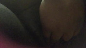 Ghetto bitch playing with pussy
