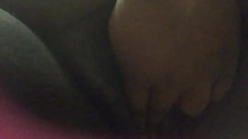 Ghetto bitch playing with pussy