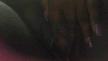 Ghetto bitch playing with pussy
