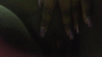 Ghetto bitch playing with pussy