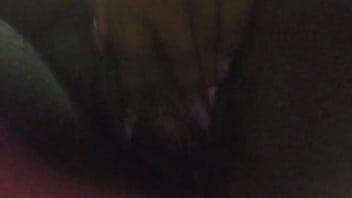 Ghetto bitch playing with pussy
