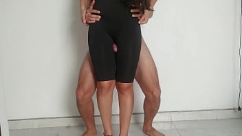 Stepsister uses her legs to masturbate me Stepsister uses her legs to masturbate me