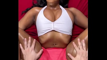 Huge natural tits ebony lily starfire getting fucked after massage