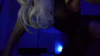 Hot babe with anal dildo