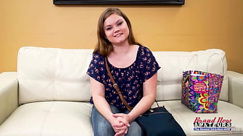 Mesmerizing brunette lauren gets a deep anal fuck to get a cum tasty treat