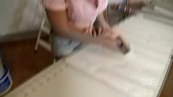 Sucking the ice slurping his popsicle for cum in mouth