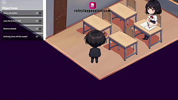 Two mischievous students are eager to play with you