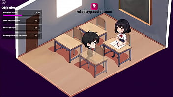 Two mischievous students are eager to play with you