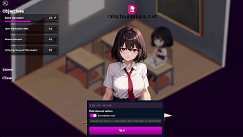 Two mischievous students are eager to play with you