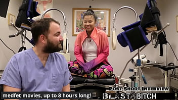 Raya nguyen sucks dick and gets fingered by doctor