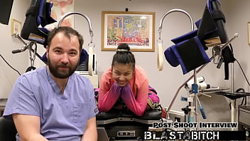 Raya nguyen sucks dick and gets fingered by doctor