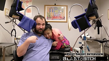 Raya nguyen sucks dick and gets fingered by doctor