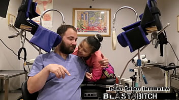 Raya nguyen sucks dick and gets fingered by doctor