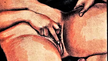 Retro erotic drawings