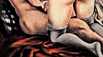 Retro erotic drawings