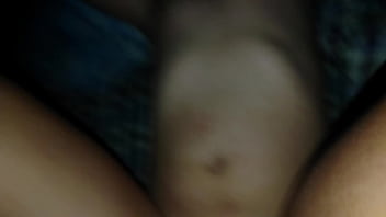 Enormous natural tits spilling out of a tight bikini top sucking this big fat cock and getting covered