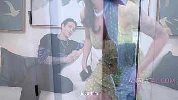 New neighbor's cookie gift removing chastity belt & anal cheating