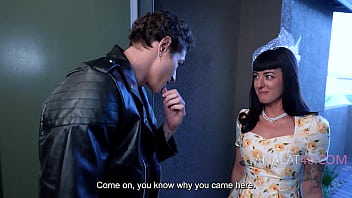 New neighbor's cookie gift removing chastity belt & anal cheating