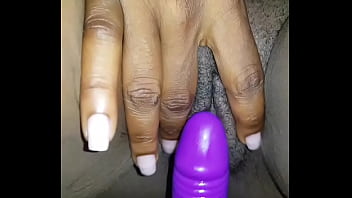 Her first time fucking with a dildo