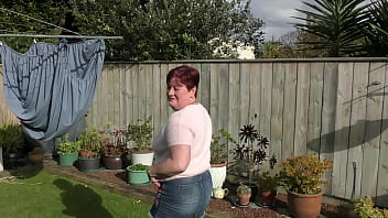 Nz milf sub uses huge pumpkin as her toilet while her master films the action