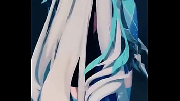 A mysterious genshin beauty steps into the spotlight her silver hair flowing while her blue outfit glimmers with power cold as ice yet burning with hidden passion… ready to uncover the secret bio link waiting