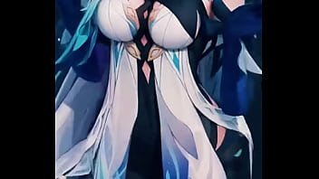 A mysterious genshin beauty steps into the spotlight her silver hair flowing while her blue outfit glimmers with power cold as ice yet burning with hidden passion… ready to uncover the secret bio link waiting