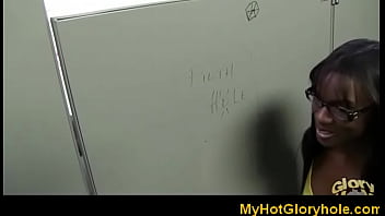 Gloryhole interracial blowjob 2