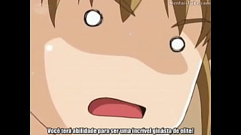 Professor ensina aluna treinamento secreto de ginástica