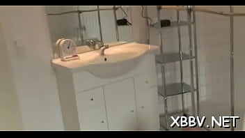 Sultry floozy is testing a sextoy