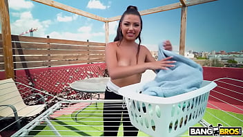 Fucking on a roof with a view