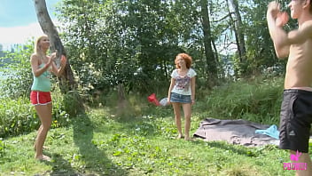 It's threesome hour lila e & nia y are two light skin brats ready to do anything to get dicked so they ask milo p to fuck their pussies like the good friends they are enjoy it