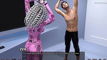 Stranded in space #73 sexy yoga with ai robot