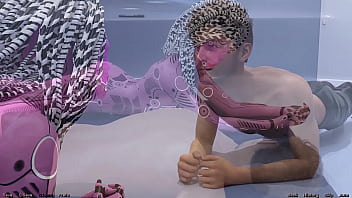 Stranded in space #73 sexy yoga with ai robot