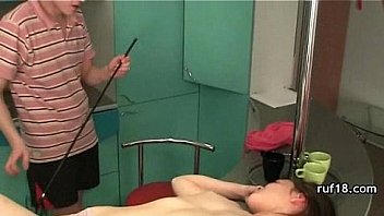 Teen with nice butt gets her ass rammed really hard