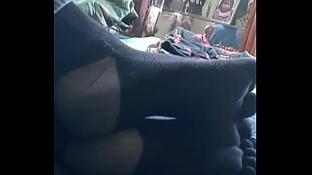 Teaser in socks with toes