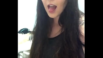 Sarah sticking tongue out and rolling eyes