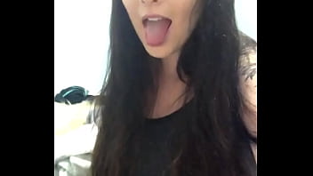 Sarah sticking tongue out and rolling eyes