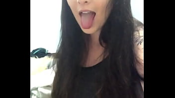 Sarah sticking tongue out and rolling eyes