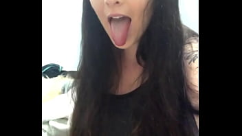 Sarah sticking tongue out and rolling eyes