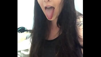 Sarah sticking tongue out and rolling eyes