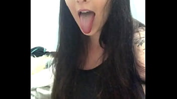 Sarah sticking tongue out and rolling eyes