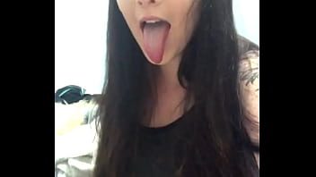 Sarah sticking tongue out and rolling eyes