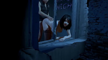 3d skinny asian babe wearing sex fishnets have hardcore sex