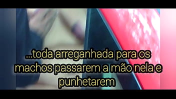 Amo que meu marido me leve pra passear e me expor para estranhos nas ruas amo ser apalpada por estanhos e punhetarem em cima de mim