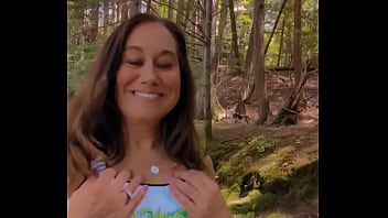 Savage sarah whips out her perfect perky tits and rubs them for you