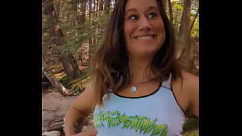 Savage sarah whips out her perfect perky tits and rubs them for you