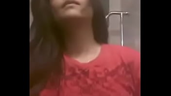 Tits touch with hands