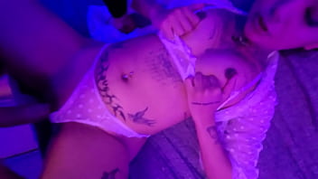 Cute alt teen fucks lucky guy and ends with her mouth filled with creamy cum preview